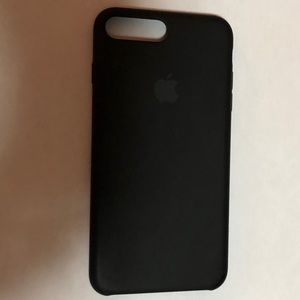 Apple silicone case (Color: BLACK)